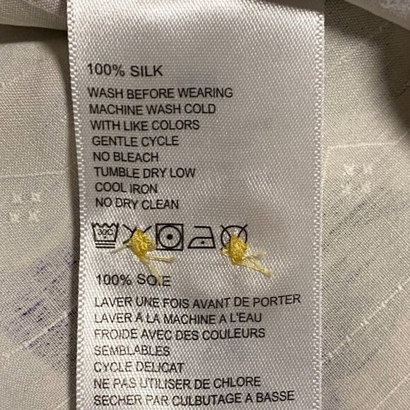 Tommy Bahamas Silk Tropical Purple Iris Floral Button Up Shirt Size XL - Picture 7 of 7